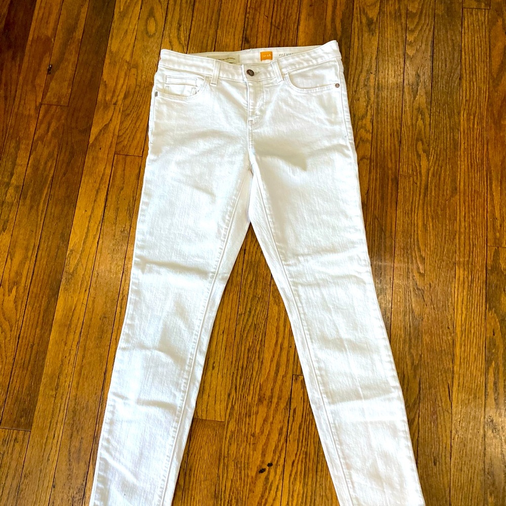 Pilcro and the Letterpress cream jeans